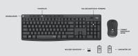 LOGITECH MK295 SİYAH Q KABLOSUZ 920-009804 KLAVYE MOUSE SET Sessiz 